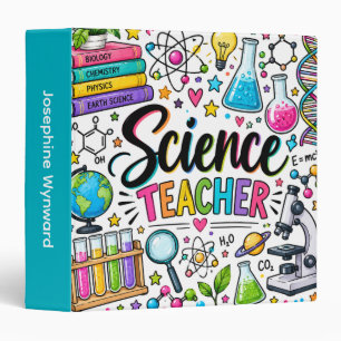 Science Teacher 3 Ring Binder