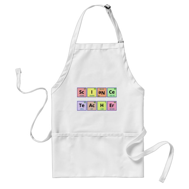 Science Teacher Adult Apron (Front)
