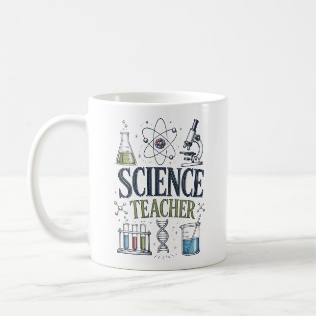 Science Teacher Appreciation Coffee Mug (Left)