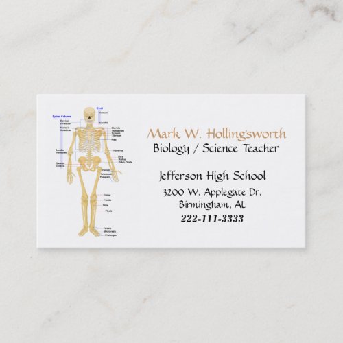 Science Teacher business cards