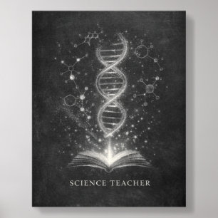 Science Teacher Chalk Dust Constellation Art Foam Core Photo Tile