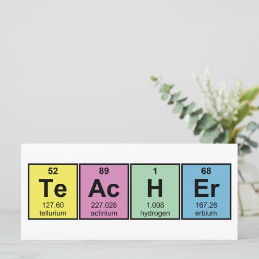 Science Teacher Chemical Elements (Standing Front)