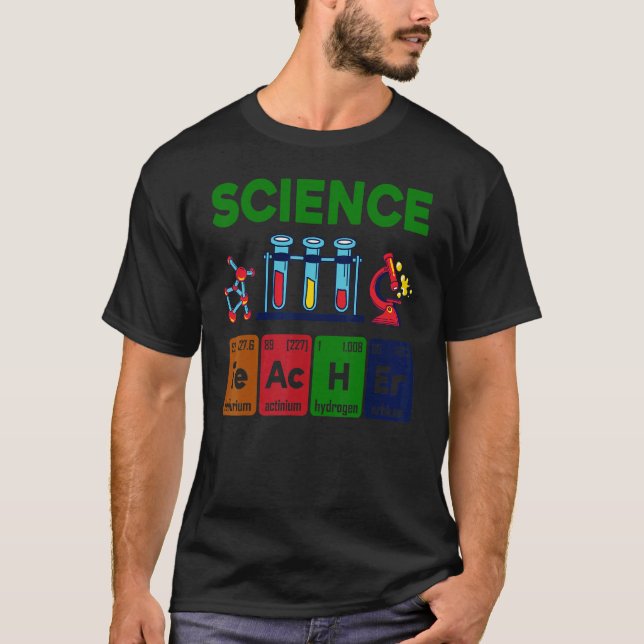 Science Teacher Chemist Physicist Vintage T-Shirt (Front)