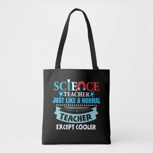 Science Teacher Chemistry Biology Magnet Test Tube Tote Bag