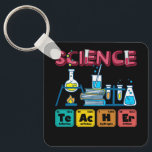Science Teacher Chemistry Biology Physics Teacher  Keychain<br><div class="desc">Science teachers are like normal teachers but much cooler. A great gift idea for any physics, biology and chemistry teacher who wants to teach their students the best possible about the nature.. Perfect idea for christmas and birthdays for every man, woman and child who loves to wear a cool chemistry...</div>