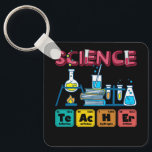 Science Teacher Chemistry Biology Physics Teacher Keychain<br><div class="desc">Science teachers are like normal teachers but much cooler. A great gift idea for any physics, biology and chemistry teacher who wants to teach their students the best possible about the nature.. Perfect idea for christmas and birthdays for every man, woman and child who loves to wear a cool chemistry...</div>