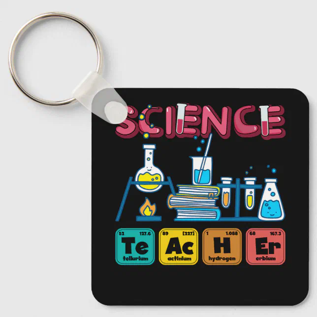 Science Keychains Science Teacher Chemistry Biology Physics Teacher Keychain | Zazzle