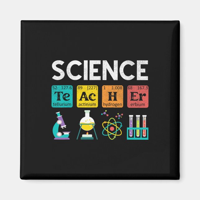 Science Teacher Chemistry Biology Physics Teacher  Magnet (Front)