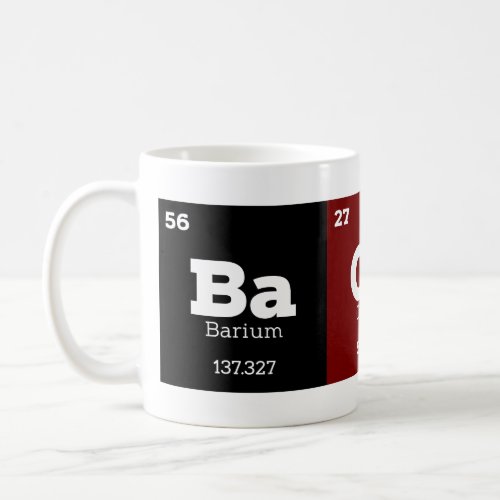 Science Teacher Chemistry Chemical Elements Bacon Coffee Mug