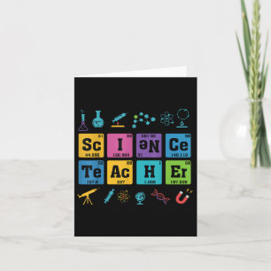 Science Teacher Chemistry Elements Periodic Table Card