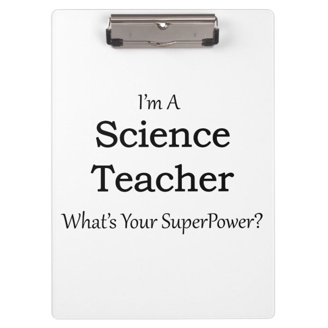 Science Teacher Clipboard (Front)