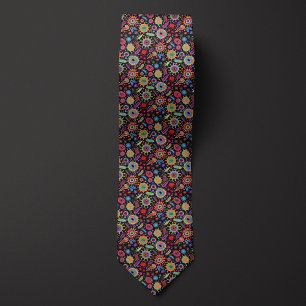 Science Teacher Colorful Microbes Neck Tie