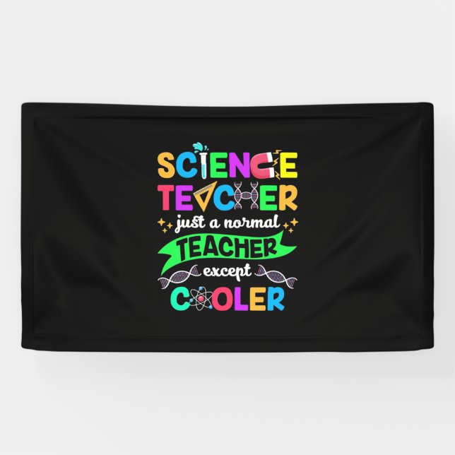 Science Teacher Cool Banner (Horizontal)