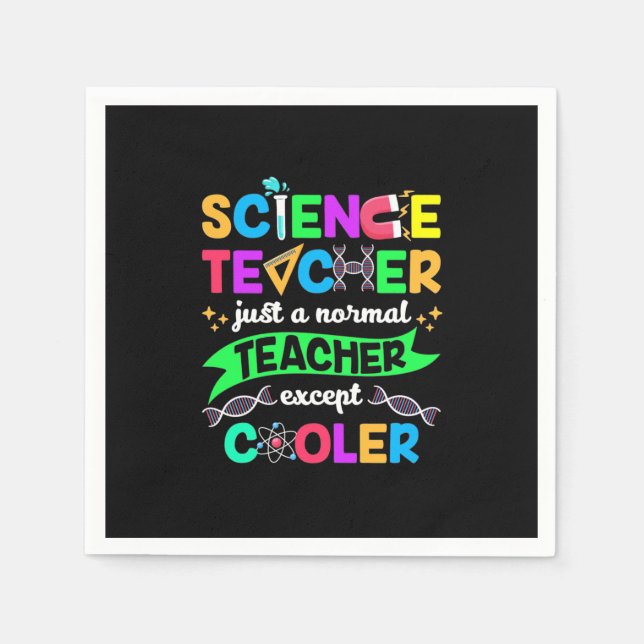Science Teacher Cool Napkins (Front)