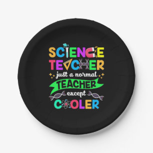 Science Teacher Cool Paper Plates