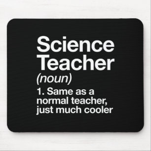 Science Teacher Definition Fun Byck To School Firs Mouse Pad