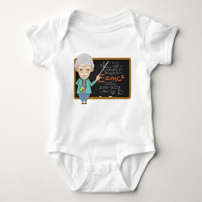 Science Teacher EMC2 Formula Baby Bodysuit (Front)