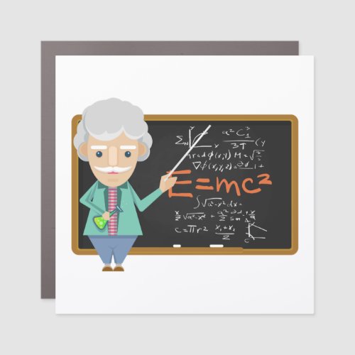 Science Teacher EMC2 Formula Car Magnet