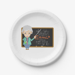 Science Teacher EMC2 Formula Paper Plates