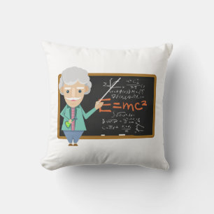 Science Teacher EMC2 Formula Throw Pillow
