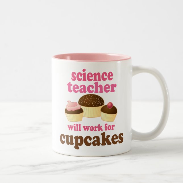 Science Teacher (Funny) Gift Two-Tone Coffee Mug (Right)