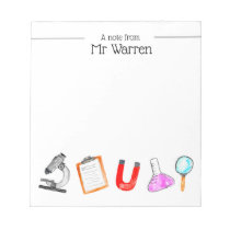 Science teacher gift school note pad Science teacher gift school note pad