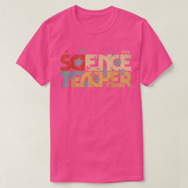 Science Teacher Gifts Men Women Chemistry Biology  T-Shirt (Design Front)
