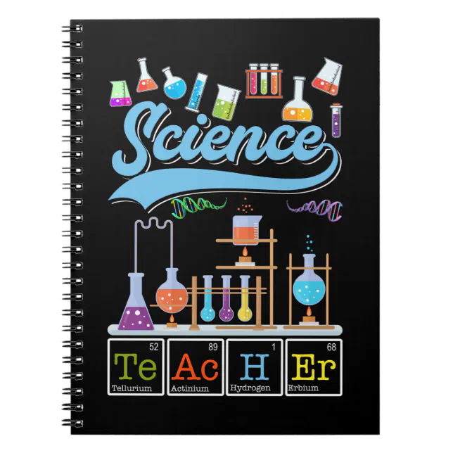 Science Teacher Laboratory Chemist Notebook | Zazzle