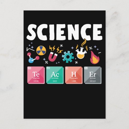 Science Teacher Laboratory Chemistry Postcard