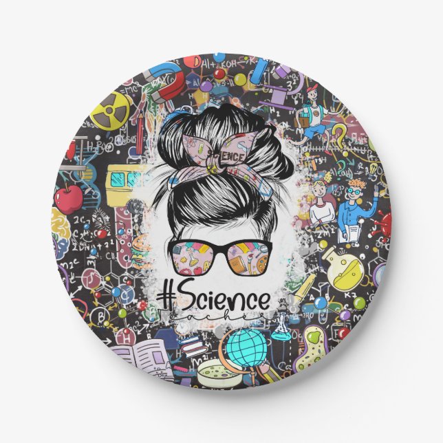 Science Teacher Paper Plates (Front)