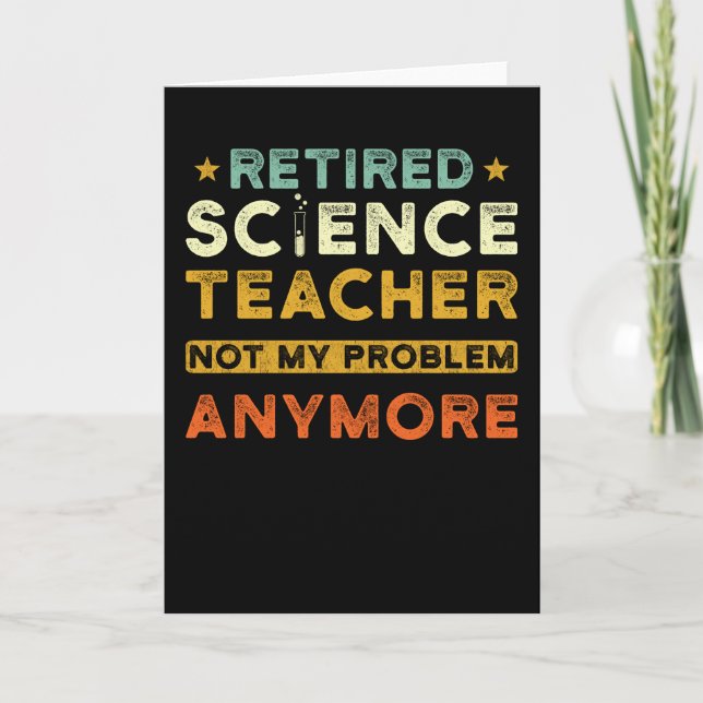 Science Teacher Pension Gift Card (Front)