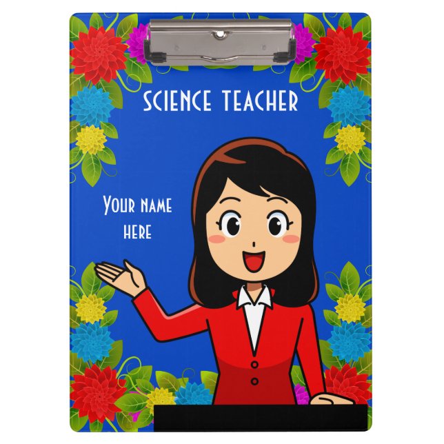Science Teacher Personalized Clipboard (Front)