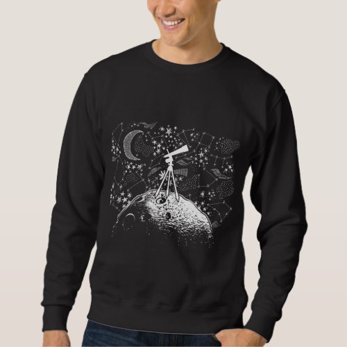 Science Teacher Physics Professor Telescope Astron Sweatshirt