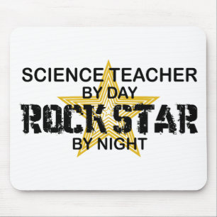 Science Teacher Rock Star by Night Mouse Pad