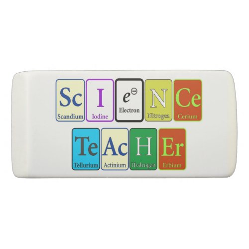 Science Teacher Rubber Eraser
