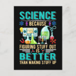 Science Teacher Student Chemistry Laboratory Postcard<br><div class="desc">Science Teacher Student Chemistry Laboratory. Chemist Science Researcher Quote.</div>