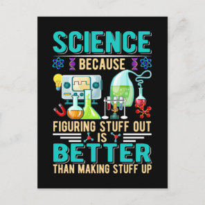 Science Teacher Student Chemistry Laboratory Postcard