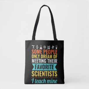 SCIENCE TEACHER Teach Biology Chemistry Physics Tote Bag