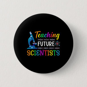 Science Teacher Teaching Future Scientists School Button