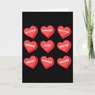 Science Teacher Valentines Day Heart Chemistry Phy Card