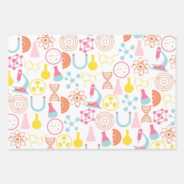 Science Teacher Wrapping Paper (Front)