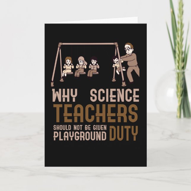 Science teachers Joke Brown Card (Front)
