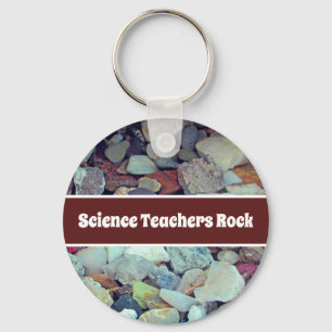 Science Teachers Rock Classroom Appreciation Keychain