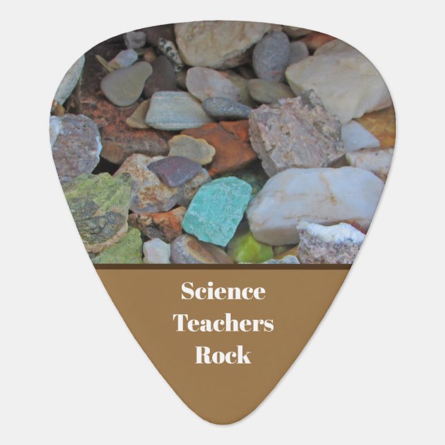 Science Teachers Rock Collection Appreciation Guitar Pick (Front)