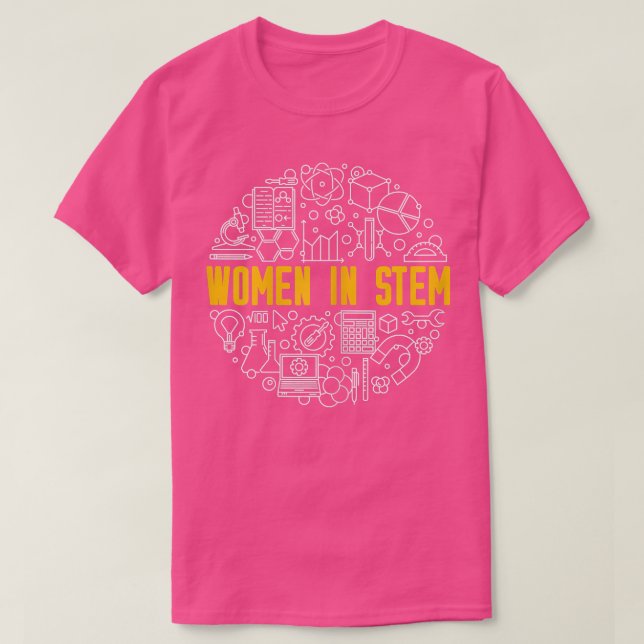 Science, Tech, Engineering and Math - Women In STE T-Shirt (Design Front)