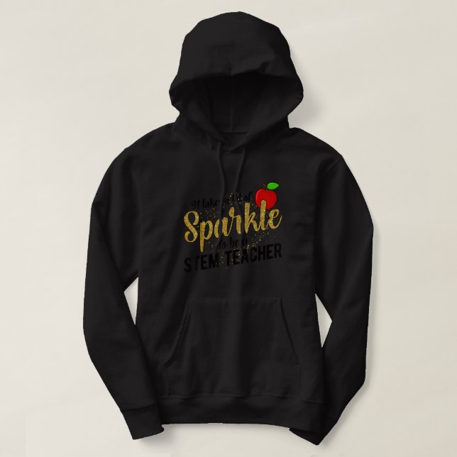 Science Technology Engineering Math Teacher STEM T Hoodie (Design Front)