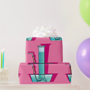 Science Test Tube Wrapping Paper
