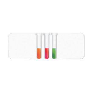 Science Test Tubes cartoon Label