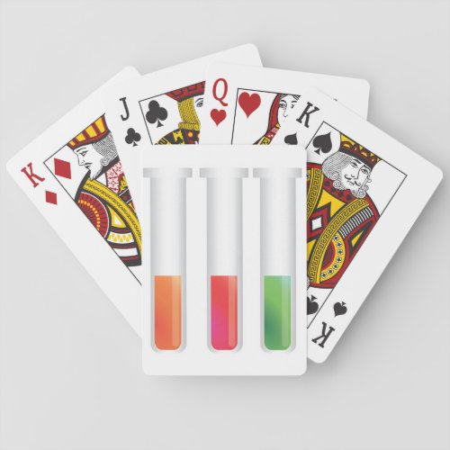 Science Test Tubes Poker Cards