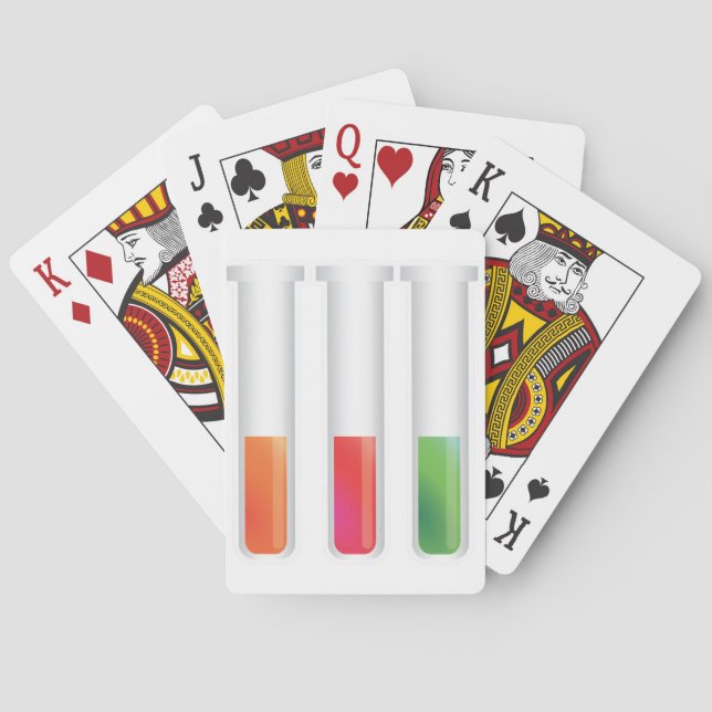 Science Test Tubes Poker Cards (Back)